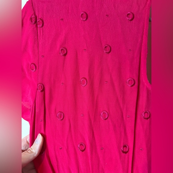 Ettwa by Anthropologie Pink Faux Wrap Romper EUC - Picture 10 of 14